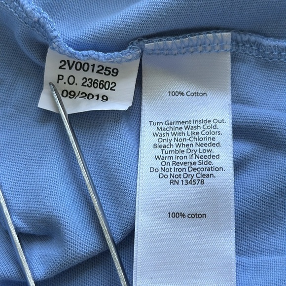 Vineyard Vines Light Blue Snowboarding Whale Long Sleeve Pocket T Shirt Size Med - Picture 6 of 11